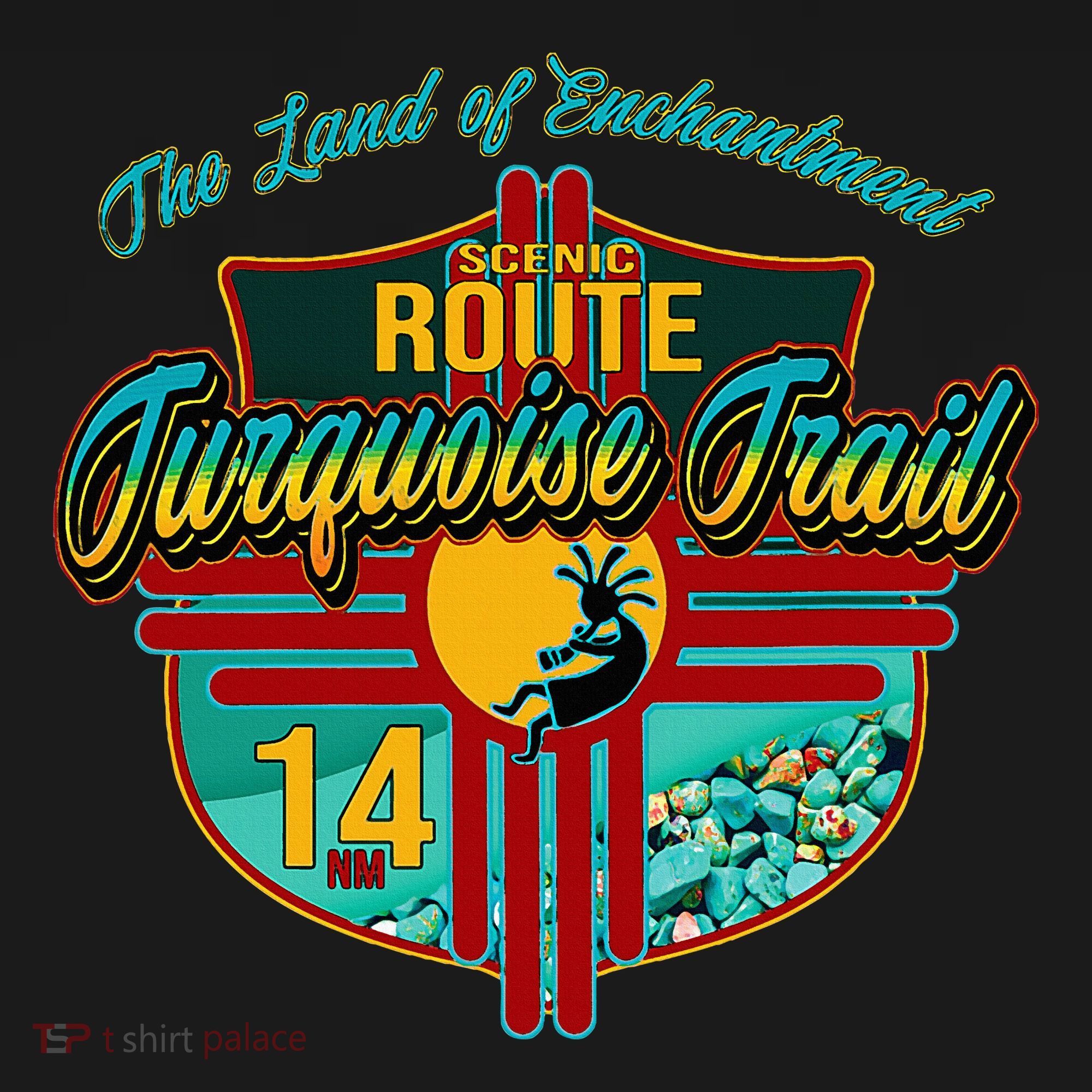 New Mexico Turquoise Trail National Scenic Route 14 Souvenir Women's Hoodie
