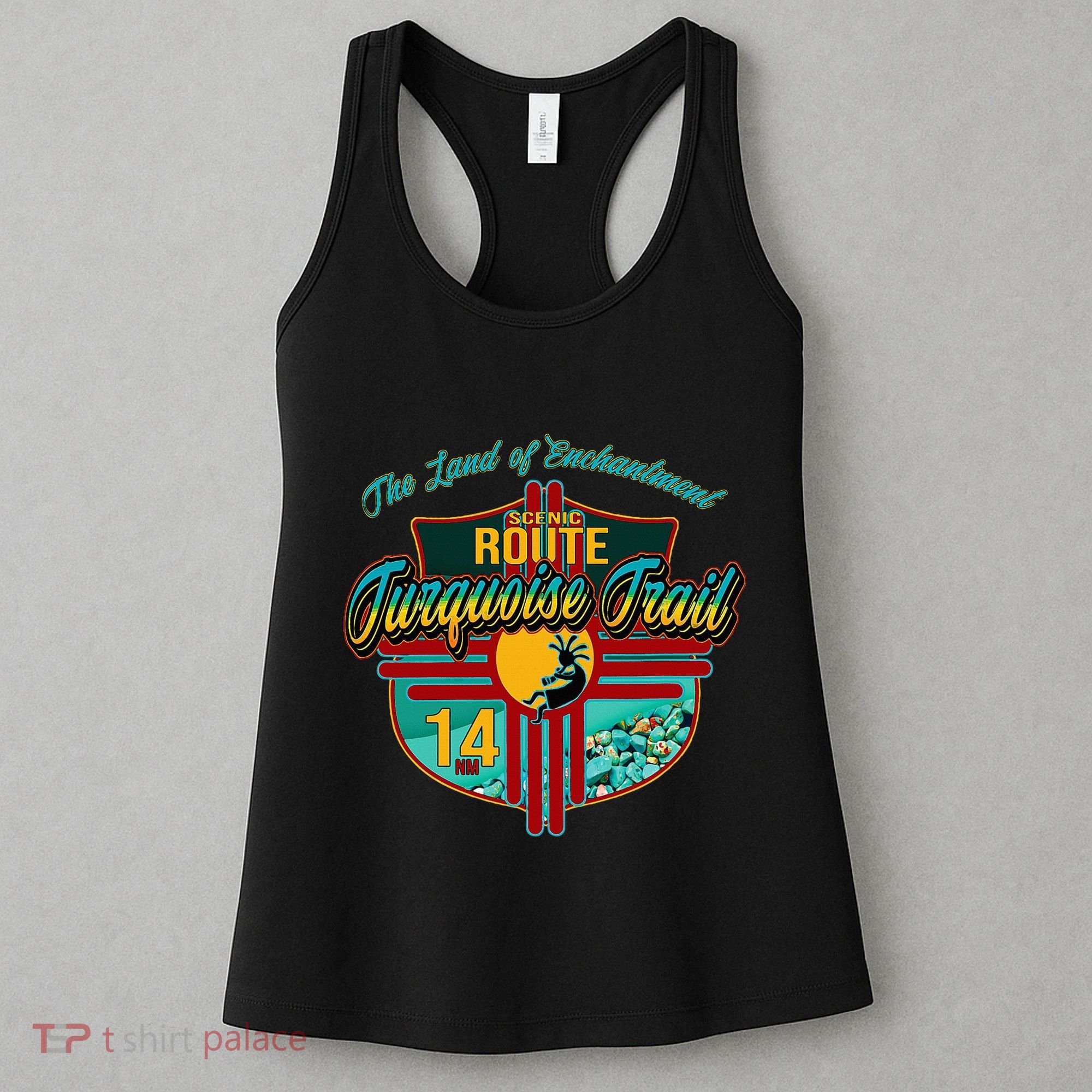 New Mexico Turquoise Trail National Scenic Route 14 Souvenir Women's Tank Top