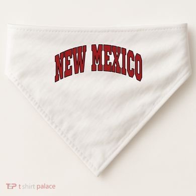 New Mexico Throwback Design Print Classic USA-Made Doggie Bandana