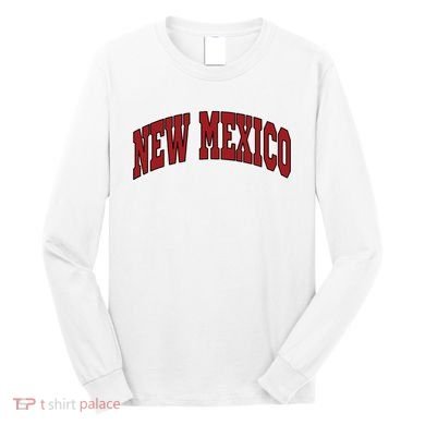 New Mexico Throwback Design Print Classic Long Sleeve Shirt