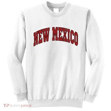 New Mexico Throwback Design Print Classic Sweatshirt