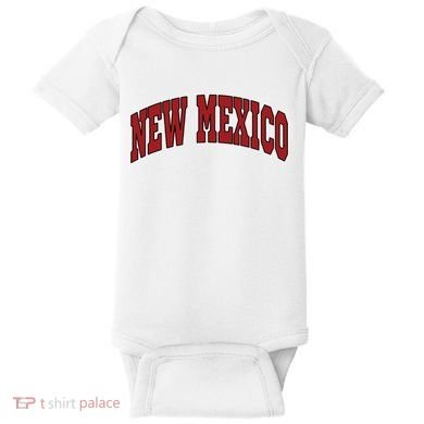 New Mexico Throwback Design Print Classic Baby Bodysuit