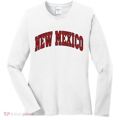 New Mexico Throwback Design Print Classic Women's Long Sleeve Shirt