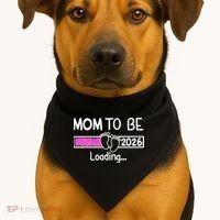 New Mom To Be 2026 Loading USA-Made Doggie Bandana thumb 1