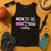 New Mom To Be 2026 Loading Tank Top thumb 4
