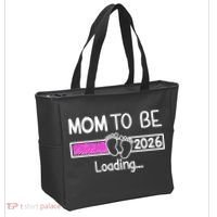 New Mom To Be 2026 Loading Tote Bag thumb 2