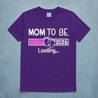 New Mom To Be 2026 Loading T-Shirt thumb 5