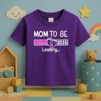 New Mom To Be 2026 Loading Toddler T-Shirt thumb 3