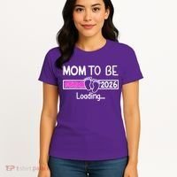 New Mom To Be 2026 Loading Women's T-Shirt thumb 4
