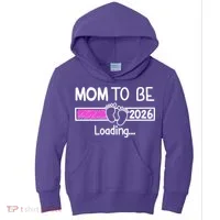 New Mom To Be 2026 Loading Kids Hoodie thumb 0