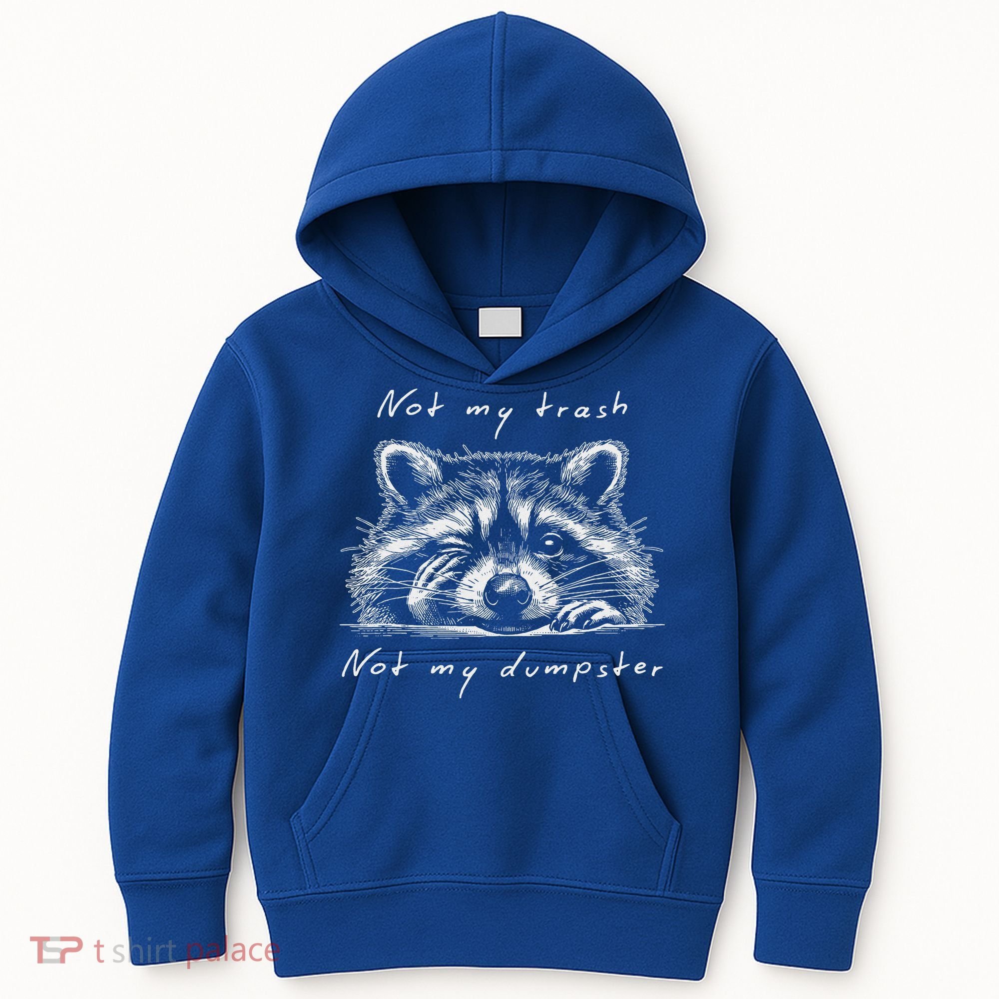 Not My Trash Not My Dumpster Kids Hoodie