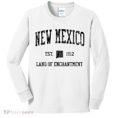 New Mexico Vintage Sports Kids Long Sleeve Shirt