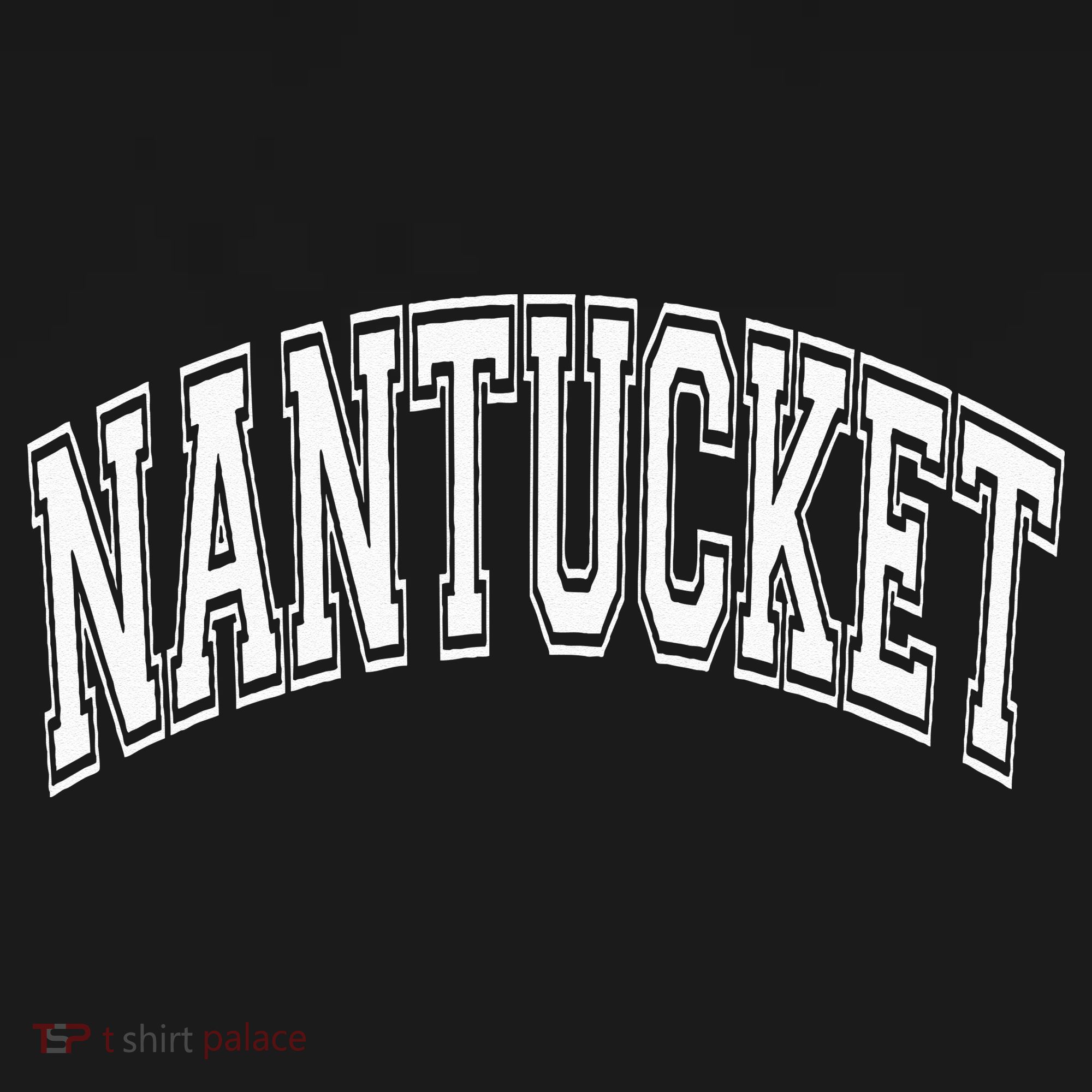 Nantucket Massachusetts Varsity Style Pink With White Text Long Sleeve Shirt