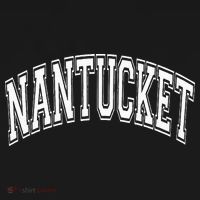 Nantucket Massachusetts Varsity Style Pink With White Text Visor thumb 3