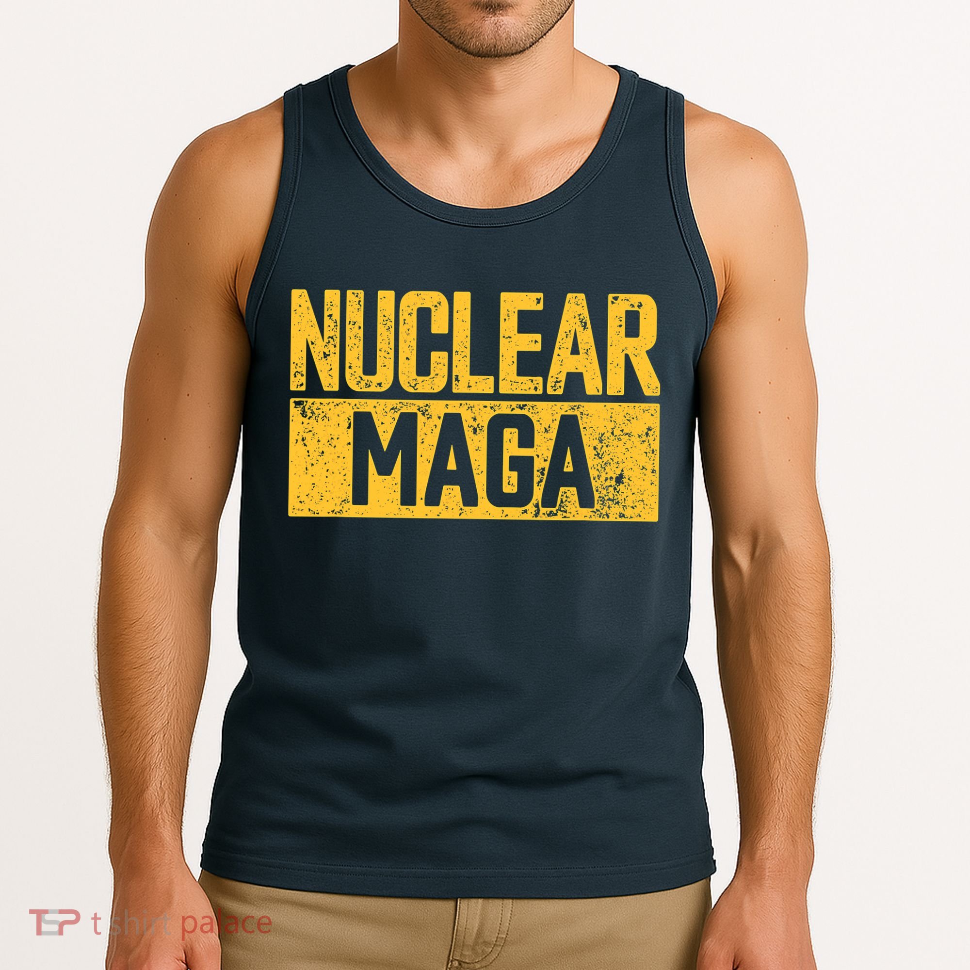 Nuclear Maga Vintage Distressed Nuclear Maga Tank Top