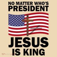 No Matter WhoS President Jesus Is King Tote Bag thumb 4