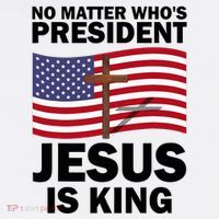 No Matter WhoS President Jesus Is King Women's Hoodie thumb 2