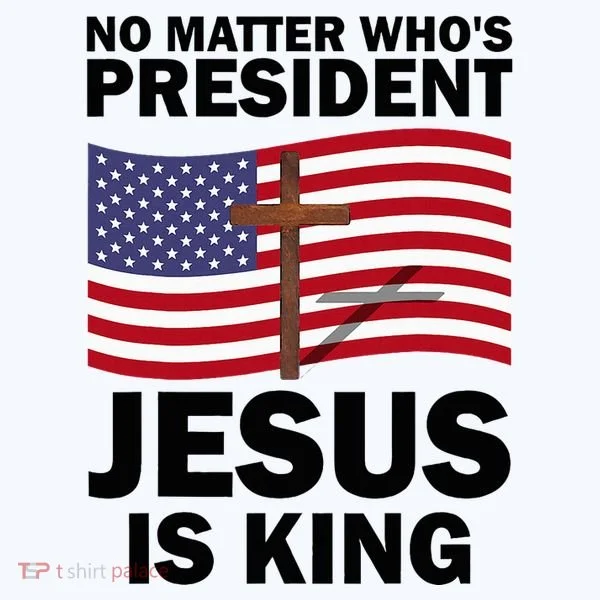 No Matter WhoS President Jesus Is King Ornament