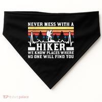Never Mess With A Hiker Gift USA-Made Doggie Bandana thumb 0