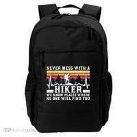 Never Mess With A Hiker Gift Backpack thumb 0