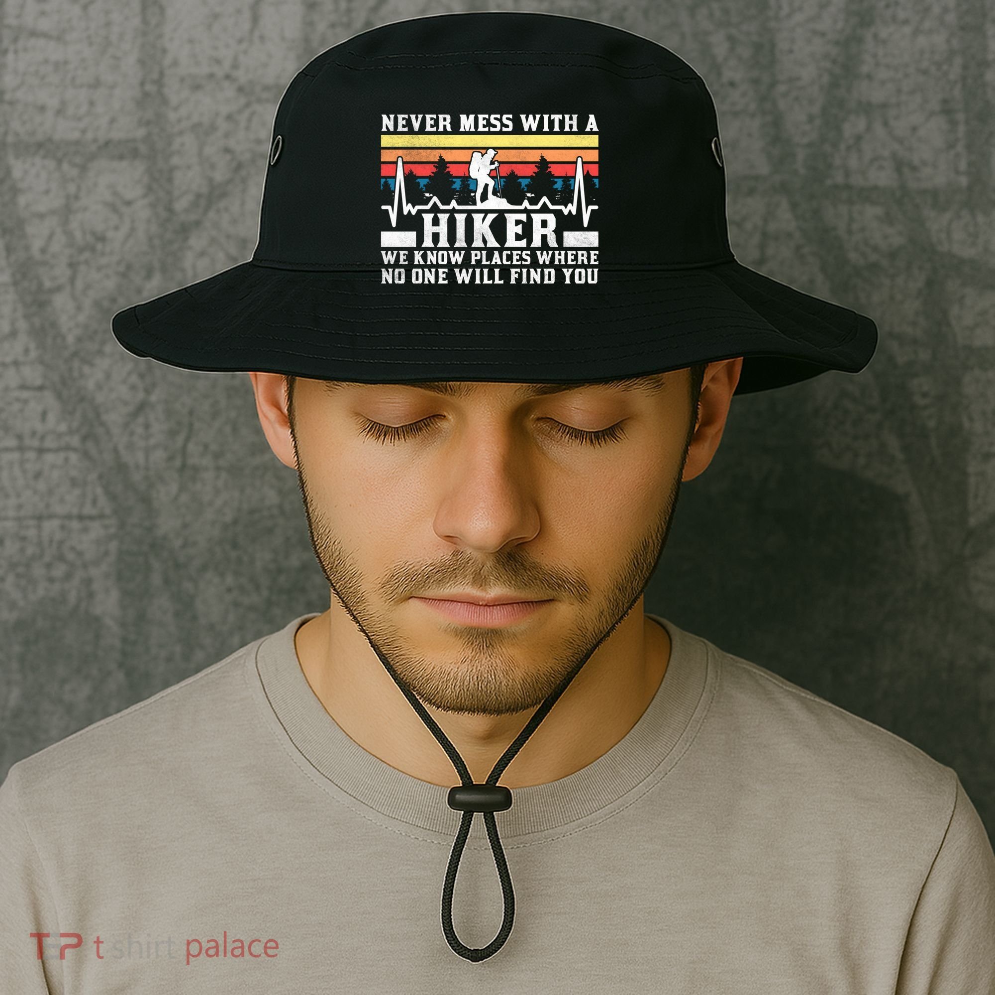 Never Mess With A Hiker Gift Bucket Hat