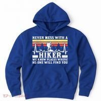 Never Mess With A Hiker Gift Hoodie thumb 0