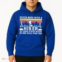 Never Mess With A Hiker Gift Hoodie thumb 2