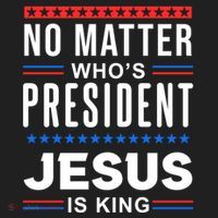 No Matter Who Is President Jesus Is King Elections Gift Beanie thumb 2