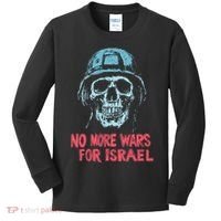 No More Wars For Israel Kids Long Sleeve Shirt thumb 0