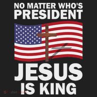 No Matter WhoS President Jesus Is King Beanie thumb 2