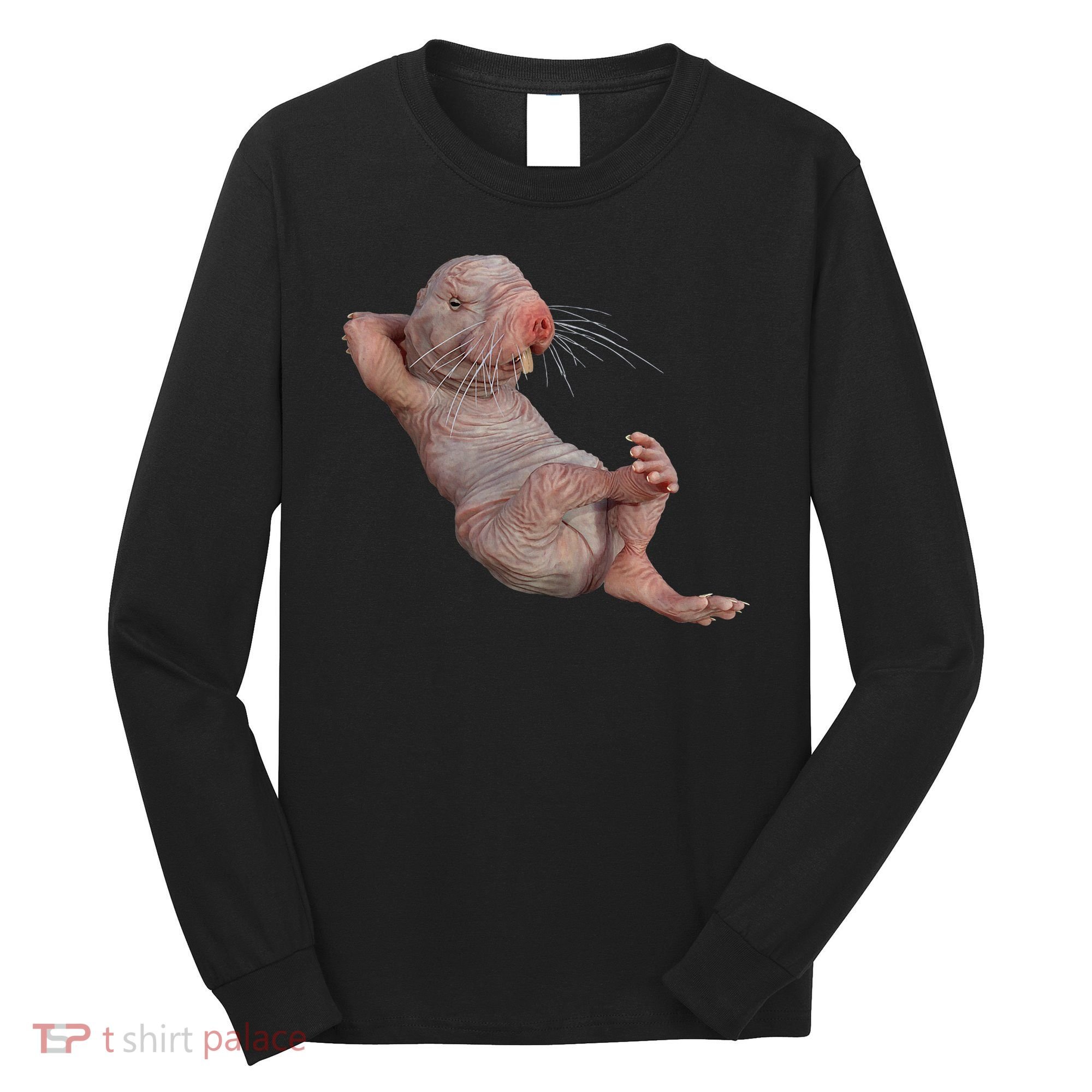Naked Molerat Zookeeper Safari Animal Lover Mole Rat Long Sleeve Shirt