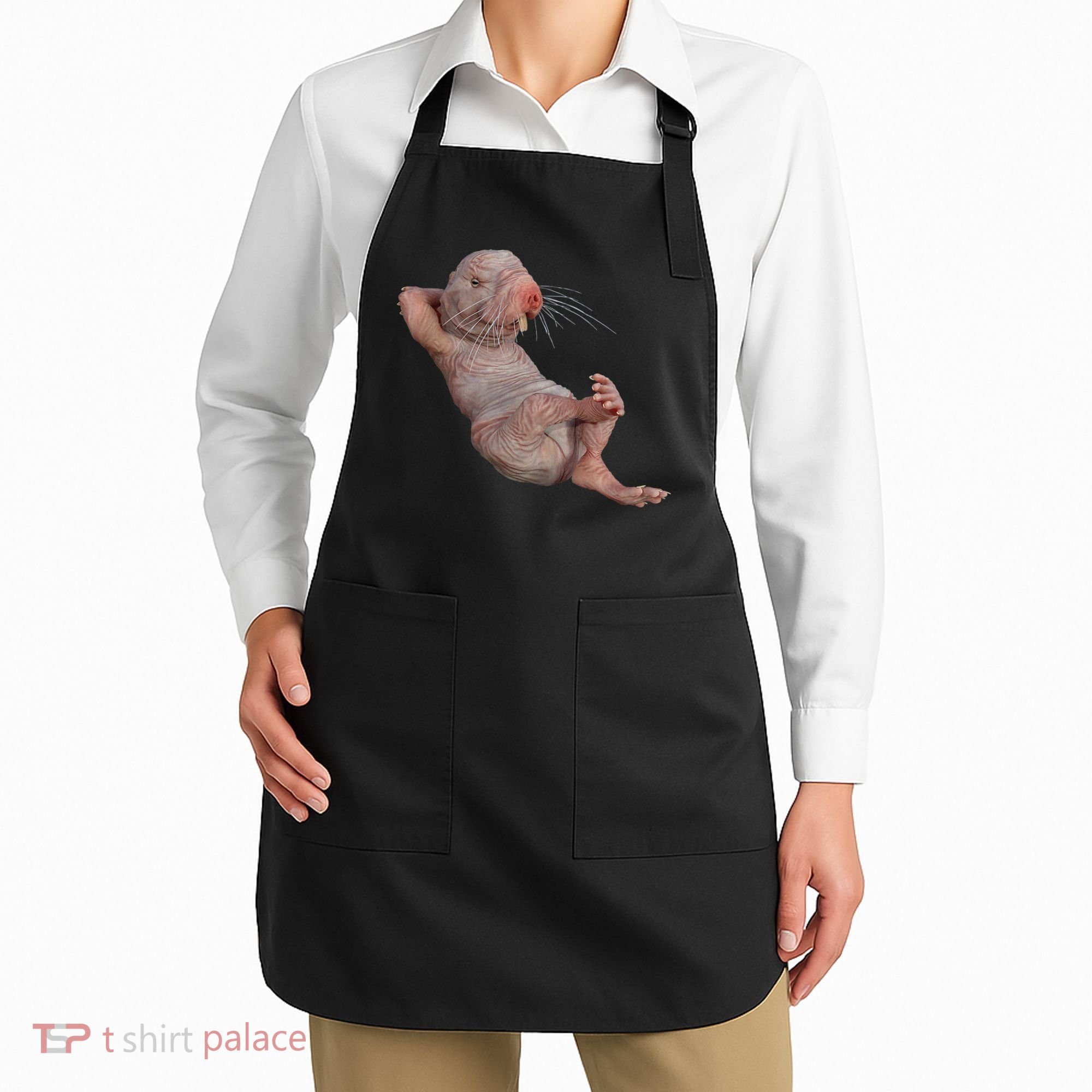 Naked Molerat Zookeeper Safari Animal Lover Mole Rat Apron