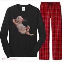 Naked Molerat Zookeeper Safari Animal Lover Mole Rat Long Sleeve Pajama Set thumb 0