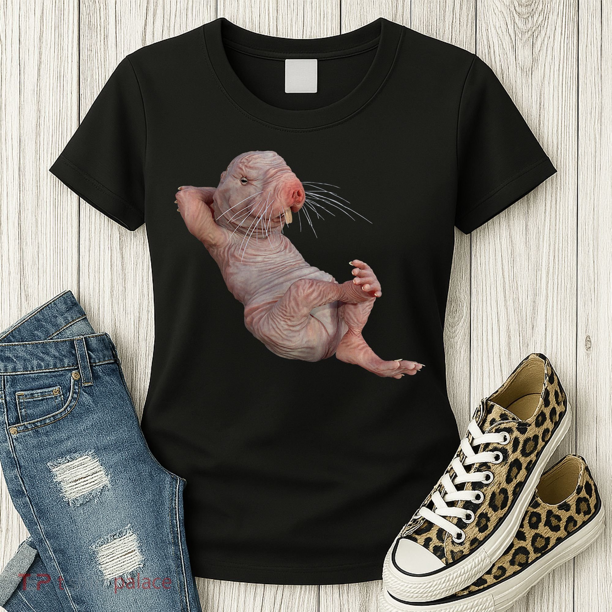 Naked Molerat Zookeeper Safari Animal Lover Mole Rat Women's T-Shirt