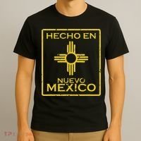 New Mexico Zia Symbol Distressed Hecho En New Mexico T-Shirt thumb 3