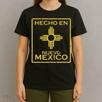 New Mexico Zia Symbol Distressed Hecho En New Mexico T-Shirt thumb 4