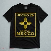 New Mexico Zia Symbol Distressed Hecho En New Mexico T-Shirt thumb 5