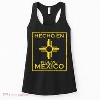 New Mexico Zia Symbol Distressed Hecho En New Mexico Women's Tank Top thumb 0
