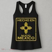 New Mexico Zia Symbol Distressed Hecho En New Mexico Women's Tank Top thumb 3