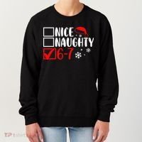 Nice Naughty 67 Funny Christmas Women's Sweatshirt thumb 0