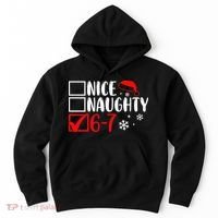 Nice Naughty 67 Funny Christmas Hoodie thumb 0