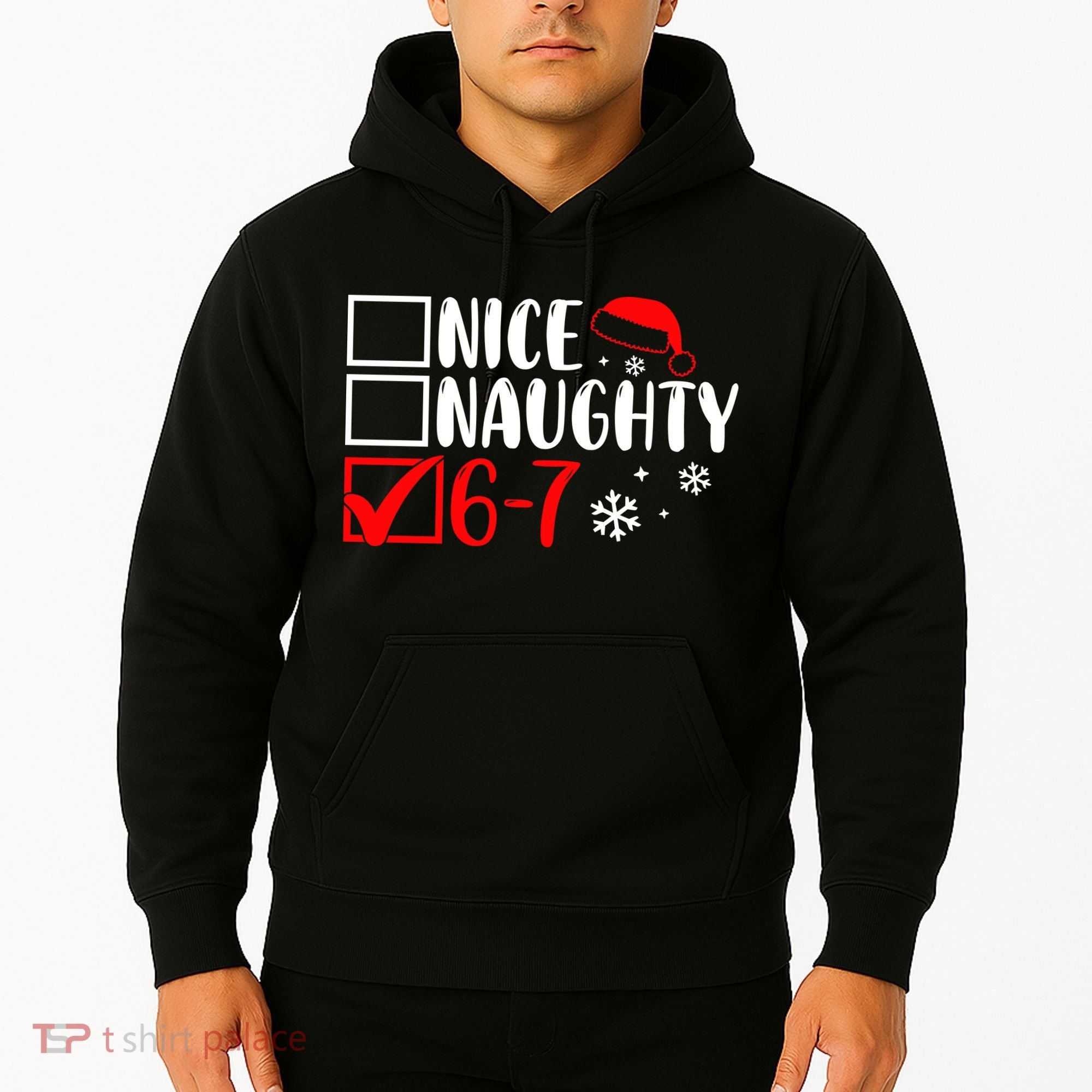 Nice Naughty 67 Funny Christmas Hoodie