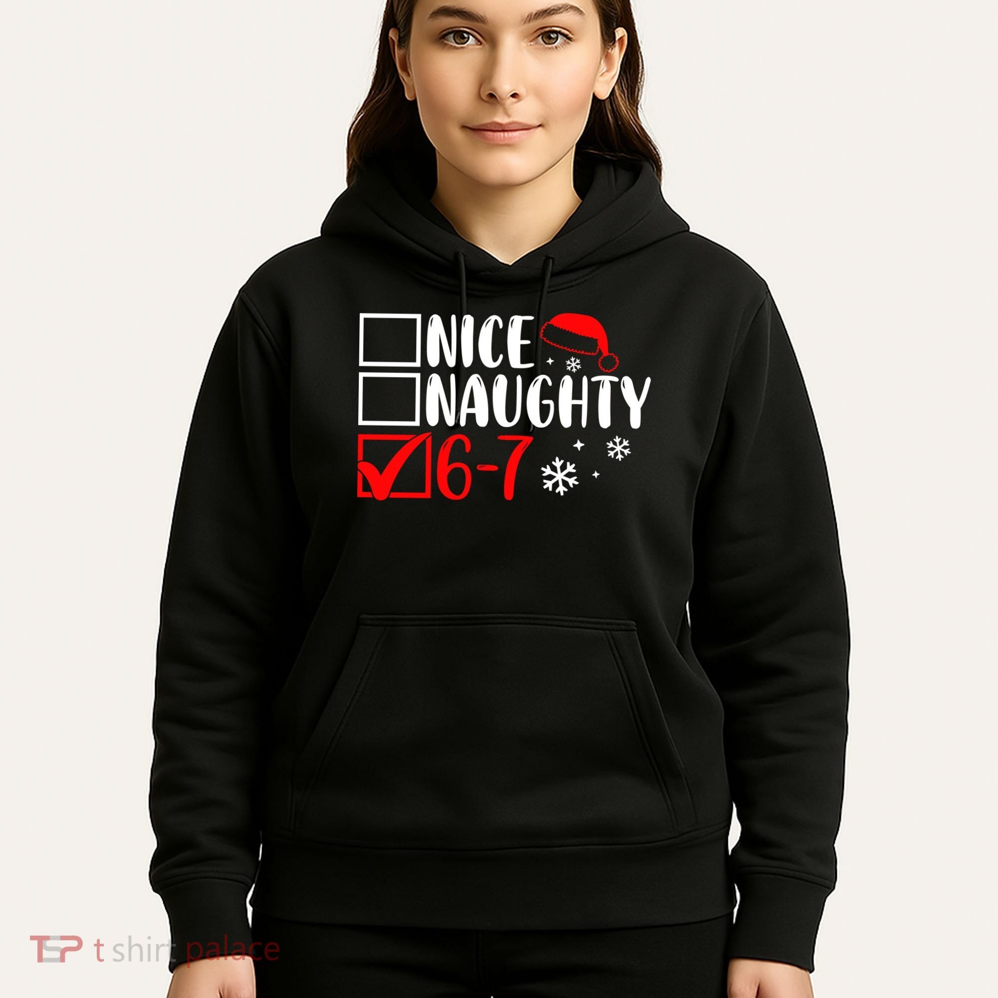 Nice Naughty 67 Funny Christmas Hoodie