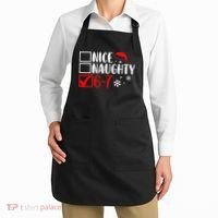 Nice Naughty 67 Funny Christmas Apron thumb 2