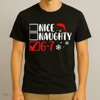 Nice Naughty 67 Funny Christmas T-Shirt thumb 3