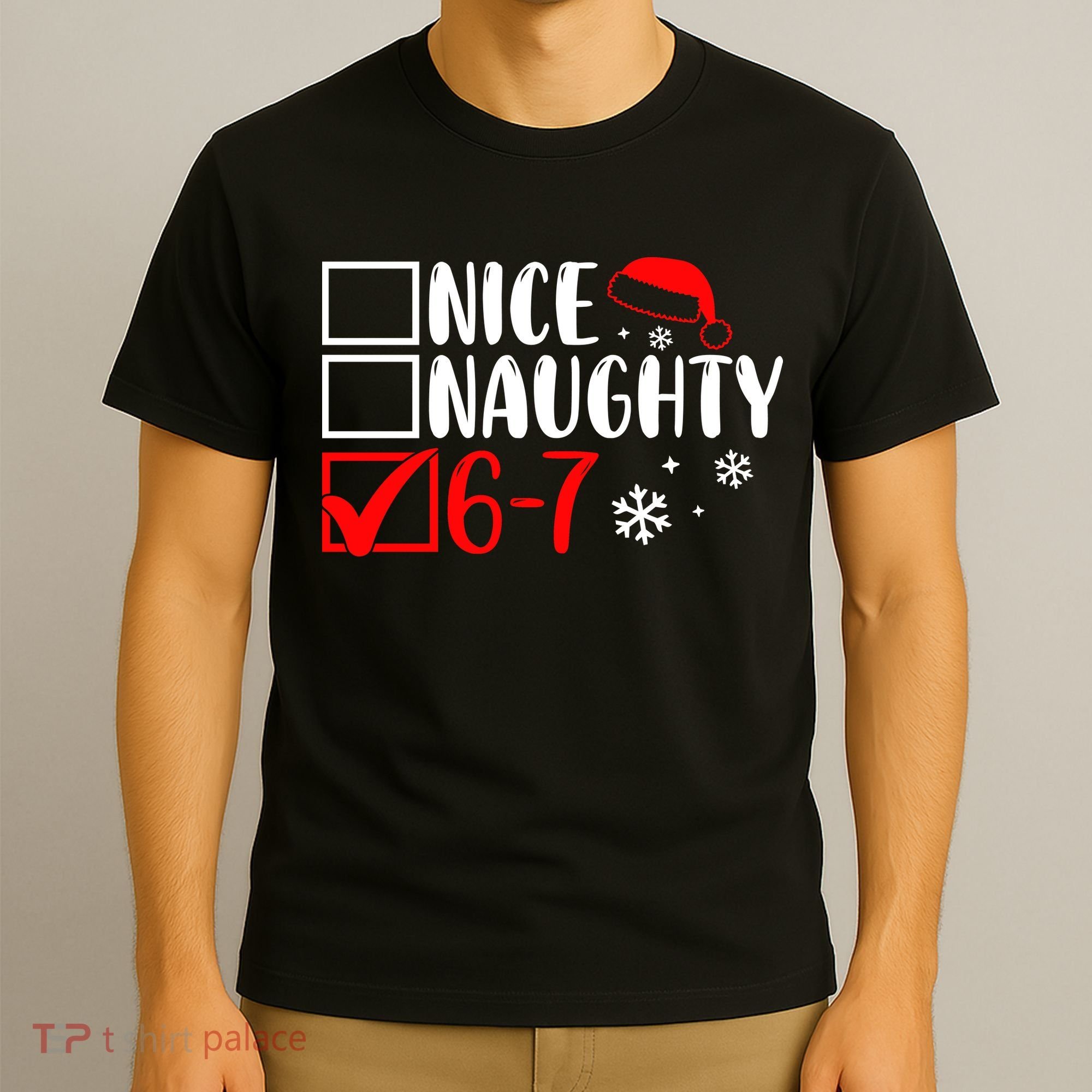 Nice Naughty 67 Funny Christmas T-Shirt