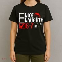 Nice Naughty 67 Funny Christmas T-Shirt thumb 4