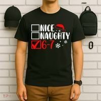 Nice Naughty 67 Funny Christmas T-Shirt thumb 6