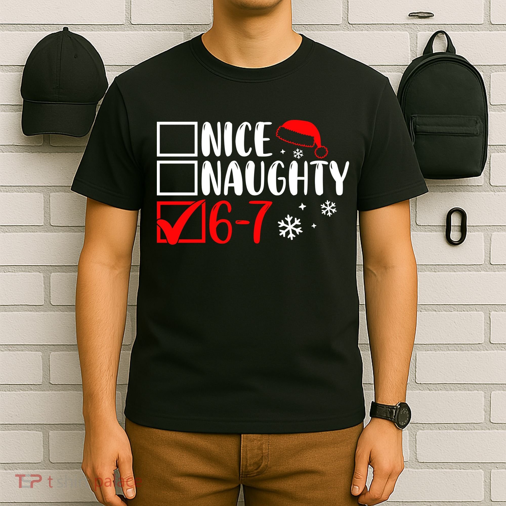 Nice Naughty 67 Funny Christmas T-Shirt
