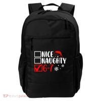 Nice Naughty 67 Funny Christmas Backpack thumb 0